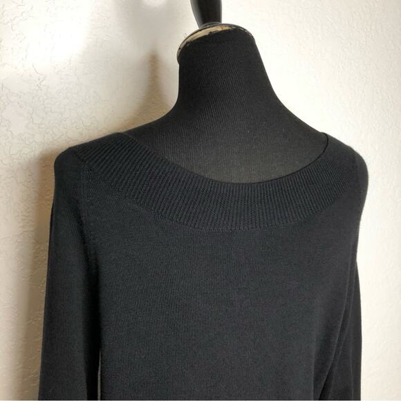 Cabi Switch black v neck full zip front cardigan sweater size Medium #5453 - Picture 10 of 16